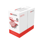 هيكفيجن كيبل شبكة ابيض كات 6 كرتون 305متر Hikvision Network Cable Cat6 24AWG White (305m per box) (CCA,0.565 mm)