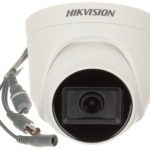 هيكفيجن كاميرا داخلية،صوت، اتش دي دقة 5 ميجا، بمايكروفون داخلي رؤية ليلية 20 متر  Hikvision TVI/AHD/CVI/CVBS, Audio Camera, 5MP Indoor Doom, Bulit in mic, IR 20M