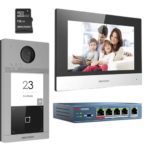 هيكفيجن انتركوم اي بي صوت وصورة مع سويتش   Hikvision IP Intercom Video Kit with switch