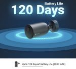 ⁦ايزفيز كاميرا خارجية، بطارية داخلية، 3ميجا، صوت ثنائي الاتجاة  EZVIZ EB3 3MP Security Camera with Battery, Wifi Camera CCTV, Outdoor, Two-way Audio⁩ - الصورة ⁦2⁩