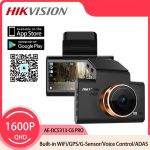 ⁦هيكفيجن داش كام عالية الوضوح  بسماعة ومايك داخلي Hikvision AE-DC5313-C6 Dash camera, 5MP 3K, 1600P HD, WIFI, 3.93 inch screen, MobMobile app⁩ - الصورة ⁦2⁩