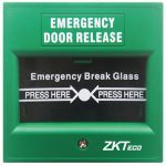زرار خرروج انذار الحريق  ZKTecho ZKABK‐900A Break Glass Fire Emergency Exit Release (green)