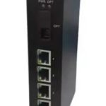 هيكفيجن سويتش فايبر 4مدخل شبكة يدعم الكهرباء للاجهزة Hikvision 100M 4‐Port DS‐3D08T/ADAP Network Optical Fiber Receiver + POWER SUPPLY 48V 3.13A,150W