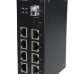 هيكفيجن سويتش فايبر 8مدخل شبكة يدعم الكهرباء للاجهزة Hikvision 100M 8‐Port DS‐3D08T/ADAP Network Optical Fiber Receiver + POWER SUPPLY 48V 3.13A,150W