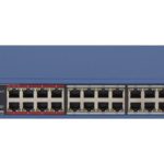 هيكفيجن سويتش 24مدخل يدعم الكهرباء للاجهزة Hikvision POE Switch, DS‐3E0326P‐E, 24Port 100 Mbps, 400W