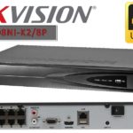 هيكفيجن 4K NVR جهاز تسجيل شبكي ، 8 قناة دقة يدعم الكهرباء للكاميرات HIKVISION 4K DS‐7608NI‐K2/8P NVR POE, 8Channel, UP To 8MP Resolution, 1HDD