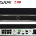 هيكفيجن 4K جهاز تسجيل شبكي 8قناة يدعم الكهرباء HIKVISION 4K NVR 8CH DS‐7608NXI‐I2/8P/S, POE, 12MP