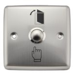 زرار خروج الباب للقفل الكهربائي مصنوع من الفولاذ المقاوم للصداء  ZKTecho EX‐801B Exit button stainless steel 88L＊88W＊20T(mm) (نسخة)