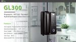 ⁦قفل باب اكتروني ذكي للابواب الزجاج جهة اليسار (بصمة، وكرت، ورقم سري) ZKTecho GL300‐R Fingerprint/Password Hybrid Verification Glass Door Lock‐Left ‐ for Glass Doors⁩ - الصورة ⁦3⁩