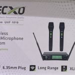 جهاز ميكرفون لاسلكي مع اثنين ميكروفون يدوي LECXO UHF-1010 Wireless UHF Microphone System 2 Hand Mic