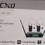 جهاز ميكرفون لاسلكي مع اثنين ميكروفن رأس  LECXO UHF-1030 Wireless UHF Microphone System 2 Mead set Mic