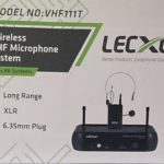 جهاز ميكرفون VHF لاسلكي مع ميكروفن رأس وواحد  LECXO VHF111T Wireless VHF Microphone System 1 Head set Mic