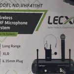 جهاز ميكرفون VHF لاسلكي مع ميكروفن يدوي وواحد ميكروفن رأس LECXO VHF411H Wireless VHF Microphone System 1 Mead set Mic and 1 Hand Mic
