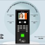 ريل تايم جهاز بصمة حضور وانصراف ونظام تحكم (وجه، ورقم سري، وكارد) (Face, Password, ID) Realtime Realtime RS70F with WiFi Attendance with Access Control System