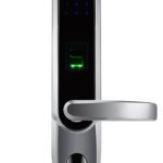 قفل باب اكتروني للابواب الخشبية والحديد جهة اليمين (بصمة، بصمة، ورقم سري) ZKTecho TL400B‐R Rfid Hotel Lock European Standard Id Card‐Right ‐ for Metal Or Wood Doors