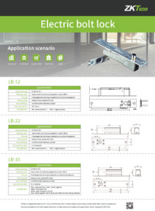 ⁦قفل مغناطيس للابواب الخشب ZKTecho LB‐12 Fail secure sturdiness electric bolt Wood door with narrow panel⁩ - الصورة ⁦2⁩