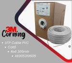 ⁦كورنيج كيبل شبكة كات 6 كرتون  305متر Corning XE005319605 UTP CAT6 305 Meters Network Cable⁩ - الصورة ⁦3⁩