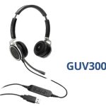 جراندستريم سماعة راس سلكية يو اس بي عالية الدقة, Grandstream Guv3005 USB Corded Dual Headset