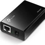 محول طاقة تي بي لينك ,لون اسود, TP-LINK POE Injector Convert Non-PoE to PoE Adapter, 15W , 15W