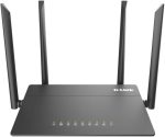 دي لينك راوتر (AC1200)واي فاي ، Link DIR-822/ENA Wireless AC 1200 Dual Band, Wi-Fi Router, 4x Etherent ports