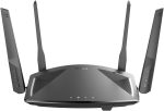 دي لينك راوتر سمارت AX1800 واي فاي 6 بتقنية MU-OFDMA الجديدة، 3 مداخل جيجابت ,D-Link DIR-X1860M Wireless AX 1800 Wi-Fi 6 Dual Band Router, MU-OFDMA, 3 Gigabit LAN ports