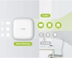⁦دي لينك (اكسس بوينت) مقوي شبكة واي فاي 6 داخلي - أبيض, D-Link DAP-X2810 Wireless AX Wi-Fi 6 1800Mbps,Dual Band Access point, Gigabit PoE Lan port - White⁩ - الصورة ⁦2⁩