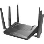 دي لينك راوتر (ايه اكس3000)واي فاي 6 ،4 مداخل جيجابت،اسود ,D-Link DIR-3040/MNA AC3000 High-Power Wi-Fi Tri-Band Router,4xGigabit LAN ports, Gigabit WAN