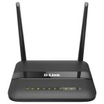 دي لينك (N300)راوتر ADSL2 واي فاي مع 4 منافذ، اسود, D-Link DSL-124/RB ADSL2/2+ 11n 300Mbps router with 4x10/100mbps LAN ports