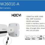داهوا كاميرا مراقبة خارجية  دقة 6 ميجا بيكسل اتش دي  Dahua HAC-HFW2601EN-A Camera outdoor Analog 6MP Metal built-in mic IR40