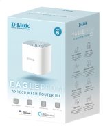 ⁦دي لينك ايه اكس 1800 راوتر شبكة واي فاي 6، ابيض ,D-Link M18/MNA4 Wireless AX 1800 Wi-Fi 6 Dual Band, Mesh Router Kit,3xGigabit LAN port,1x Gigabit WAN port⁩ - الصورة ⁦2⁩