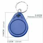 ⁦ميدالية مفاتيح ممغنطة لفتح الباب الكهربائي لون ازرق  Keyfobs for Access Control, ID Cards, RFID Cards Blue Color⁩ - الصورة ⁦2⁩