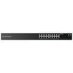 جراندستريم سويتش16 مداخل شبكة يدعم الكهرباء للاجهزة بدون محول,Grandstream GWN7802P- 16 port Gigabit Managed PoE network switch