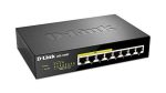دي لينك سويتش بـ8 منافذ بسرعة جيجابت ،و4 منافذ POE،اسود,D-Link DGS-1008P 8-Port 10/100/1000Base-T Unmanaged Switch with 4 PoE , 52W PoE Power budget