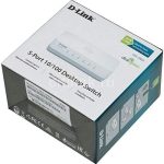 ⁦دي لينك سويتش 5 منافذ  10/100 ميجابت في الثانية لسطح المكتب ، ابيض, D-Link DES-1005C/B 5-Port 10/100 Mbps Unmanaged Desktop Switch⁩ - الصورة ⁦3⁩