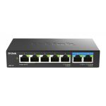 دي لينك سويتش 8 منافذ POE بسرعة 2.5جيجابت،و2 منافذ SFP+ 10GbE ،اسود,D-Link DMS-107/E  5-Ports 10/100/1000Mbps + 2-ports 10/100Mbps/1G/2.5G Unmanaged Switch