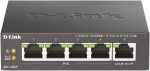 دي لينك سويتش بـ5 منفذ بسرعة جيجابت ،و4 منافذ POEجيجابت،اسود,D-Link DGS-1005P/E 5-Port 10/100/1000Base-T Unmanaged Switch with 4 PoE , 60W PoE Power budget