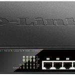 دي لينك سويتش POE بـ8 منافذ بسرعة جيجابت،اسود,D-Link DGS-1008MP 8-Port 10/100/1000Base-T Unmanaged PoE Switch , 125W PoE Power budget