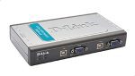 دي لينك سويتش KVM  يحتوي على 4 منافذ , D-Link DKVM-4U/ME/C2A  4-Port USB KVM Switch