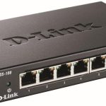 دي لينك سويتش 8 منفذ POE جيجابت،اسود,D-Link DGS-108/B  8-port 10/100/1000Base-T Unmanaged Metal Desktop Gigabit Switch