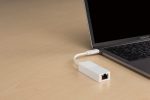 ⁦دي لينك  محول ايثرنت USB، شبكة عالية بسرعة جيجابت لاجهزة ويندوز وماك او اس- ابيض ,D-Link DUB-E130 USB-C to Gigabit Ethernet Adapter⁩ - الصورة ⁦3⁩