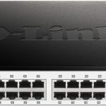 دي لينك سويتش 24 منفذ جيجابت،اسود,D-Link DGS-1024D/B 24-Port 10/100/1000Base-T Unmanaged Green Desktop Gigabit Switch