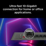 ⁦دي لينك سويتش متعدد بـ5 منافذ بسرعة 2.5GE (10/100/1000/2500Mbps)،و1 منافذ 10GE (10/100/1000/2500/5000/10000Mbps) ،اسود,D-Link DMS-106XT 6-Port Multi-Gigabit Unmanaged Switch⁩ - الصورة ⁦4⁩