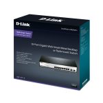 ⁦دي لينك سويتش 8 منفذ جيجابت و2 منافذ جيجابت اس اف بي،اسود,D-Link DGS-1210-10/E 8-Port 10/100/1000Base-T ports + 2 SFP ports Web Smart Switch⁩ - الصورة ⁦3⁩