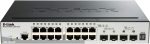 دي لينك سويتش 16 منفذ جيجابت ،و2 منافذ 10G اس اف بي ،و2 منافذ اس اف بي،اسود,D-Link DGS-1510-20 16-Port 10/100/1000Mbps Gigabit Smart Pro Switch with 2 SFP port + 2x 10G SFP