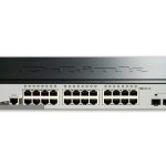 دي لينك سويتش سمارت برو 16 منفذ جيجابت ،و4 منافذ 10G اس اف بي ،اسود,D-Link DGS-1510-28X 24-Ports 10/100/1000Mbps + 4 10G SFP+ ports SmartPro Switch