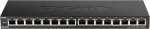 دي لينك سويتش 16 منفذ جيجابت،اسود,D-Link DGS-1016S/E 16-Port Gigabit Desktop Switch 