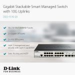 ⁦دي لينك سويتش 16 منفذ جيجابت ،و2 منافذ 10G اس اف بي ،و2 منافذ اس اف بي،اسود,D-Link DGS-1510-20 16-Port 10/100/1000Mbps Gigabit Smart Pro Switch with 2 SFP port + 2x 10G SFP⁩ - الصورة ⁦2⁩