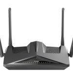 دي لينك (AC1800)راوتر دي إس إل واي فاي 6 مع 4 منافذو 2 خطوط ارضية , اسود, D-Link DSL-X1852E/MME Wireless AX 1800 Dual-Band Gigabit VDSL2/ADSL2+ IAD with 4 Gigabit LAN Ports, 1 Gigabit WAN, 2 FXS