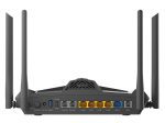 ⁦دي لينك (AC1800)راوتر دي إس إل واي فاي 6 مع 4 منافذو 2 خطوط ارضية , اسود, D-Link DSL-X1852E/MME Wireless AX 1800 Dual-Band Gigabit VDSL2/ADSL2+ IAD with 4 Gigabit LAN Ports, 1 Gigabit WAN, 2 FXS⁩ - الصورة ⁦2⁩