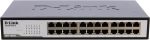 دي لينك سويتش 24 منفذ 10/100 ميجابت لكل ثانية،اسود,D-Link DES-1024D/E 24-Port Fast Ethernet Unmanaged Switch 